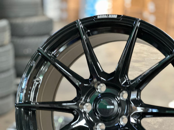 New 18X8.5 ET40 Enkei SC46 Rim (4 wheel) Gloss Black 5X114.3