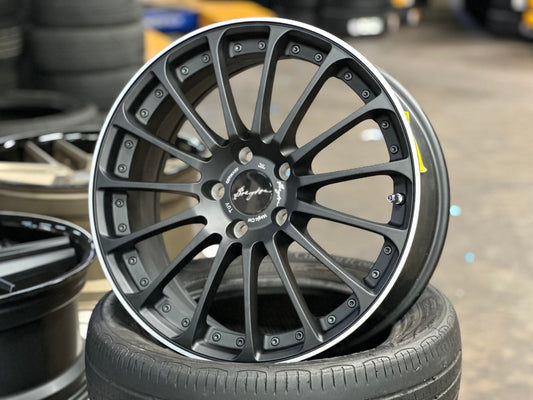 New 18X7.5 ET48 Breyton Rim (4 wheel) Matt Black 5X112