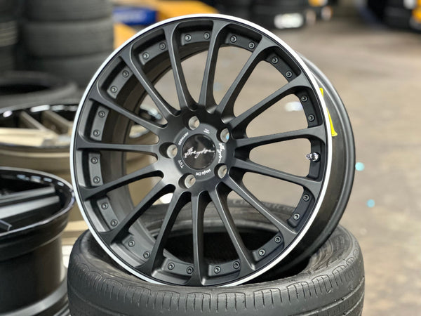 New 18X7.5 ET48 Breyton Rim (4 wheel) Matt Black 5X112