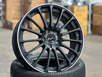 New 18X7.5 ET48 Breyton Rim (4 wheel) Matt Black 5X112