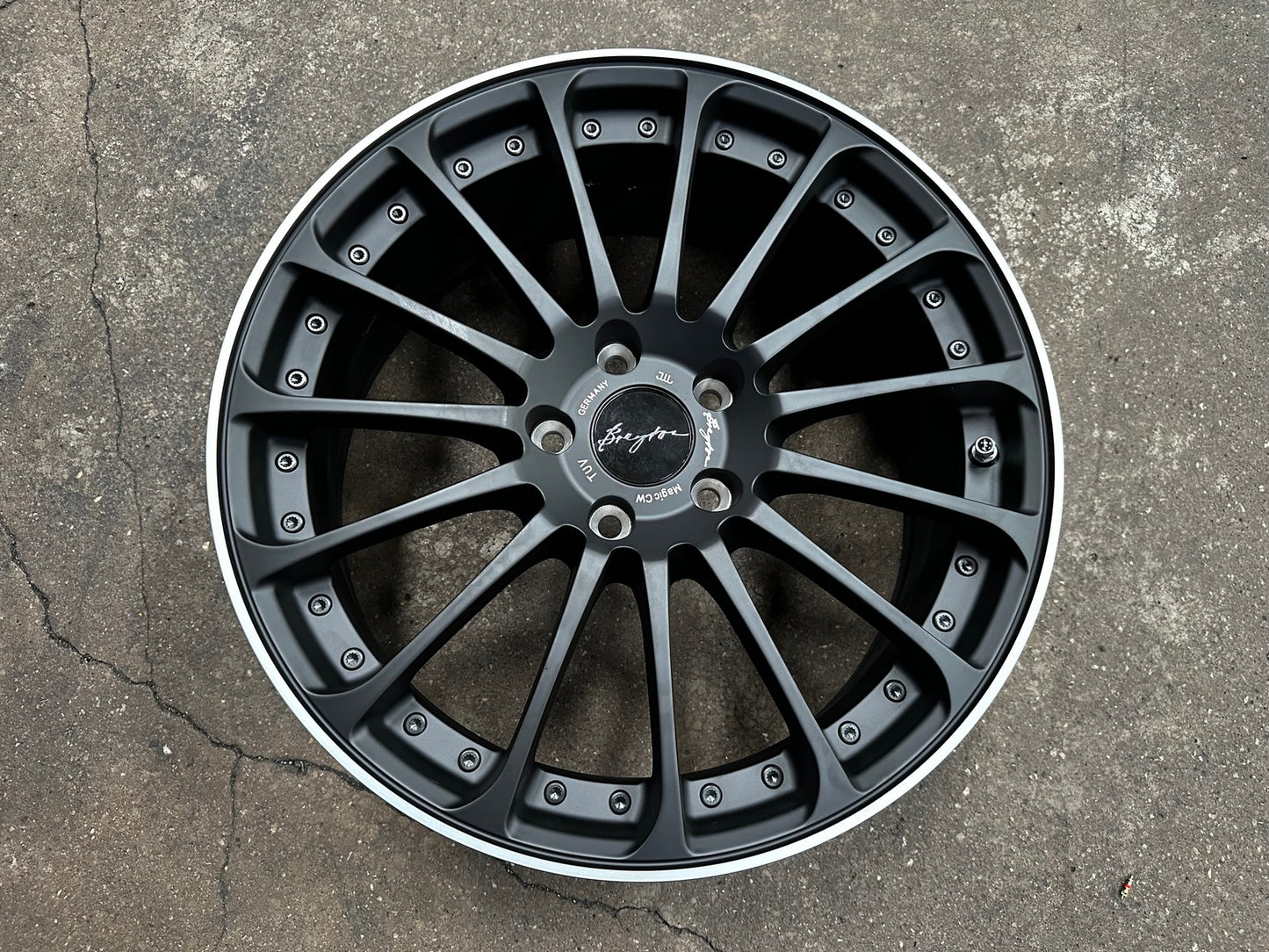 New 18X7.5 ET48 Breyton Rim (4 wheel) Matt Black 5X112