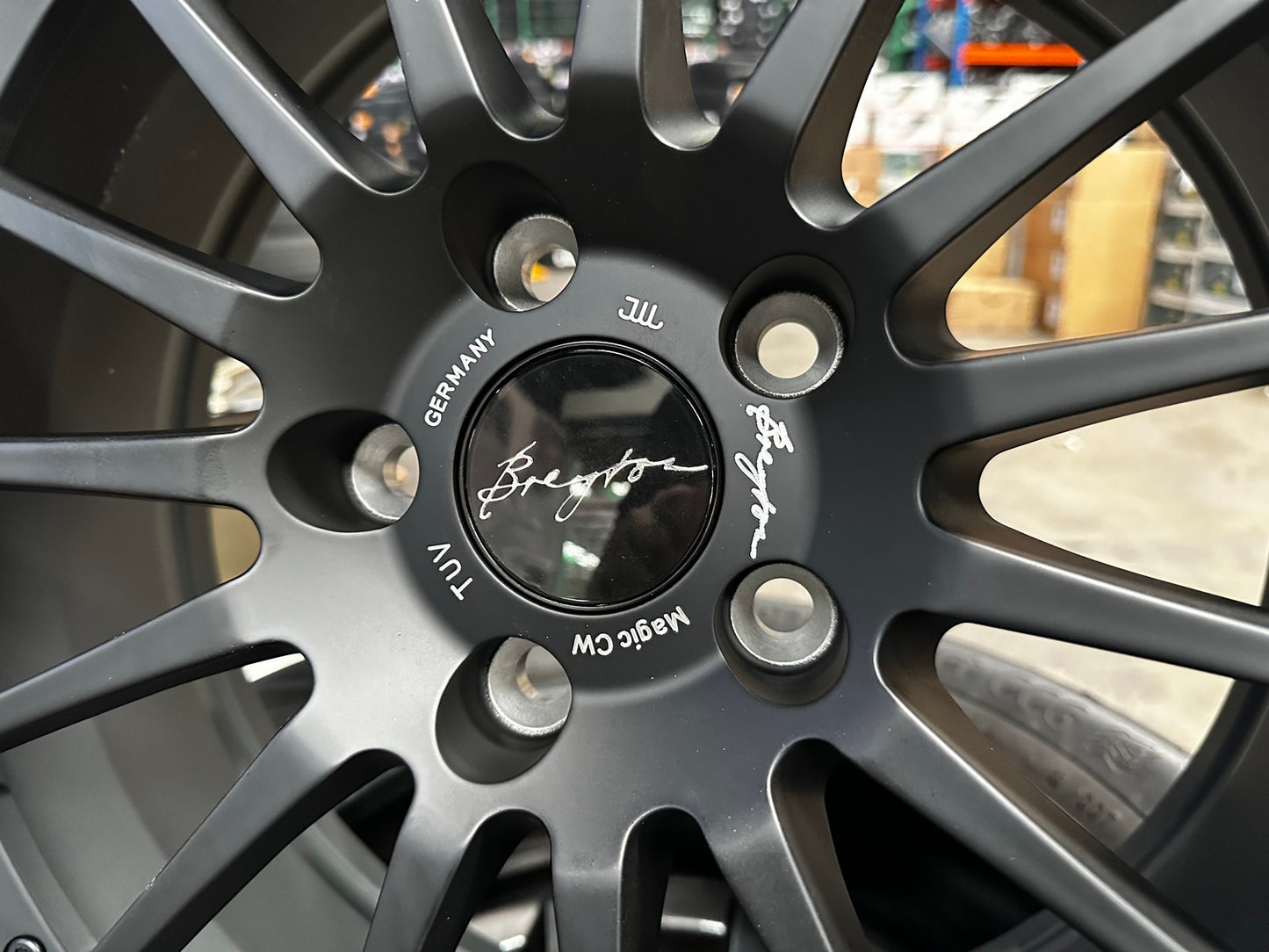 New 18X7.5 ET48 Breyton Rim (4 wheel) Matt Black 5X112