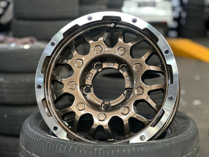 New 16X5.5 ET0 Lehrmeister MS9W Rim (5 wheel) Gloss Bronze 5X139.7