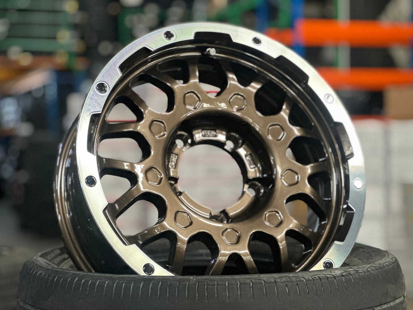 New 16X5.5 ET0 Lehrmeister MS9W Rim (5 wheel) Gloss Bronze 5X139.7