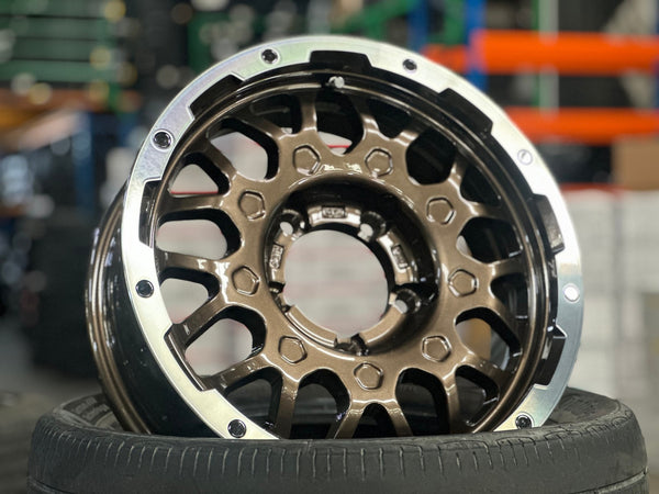 New 16X5.5 ET0 Lehrmeister MS9W Rim (5 wheel) Gloss Bronze 5X139.7