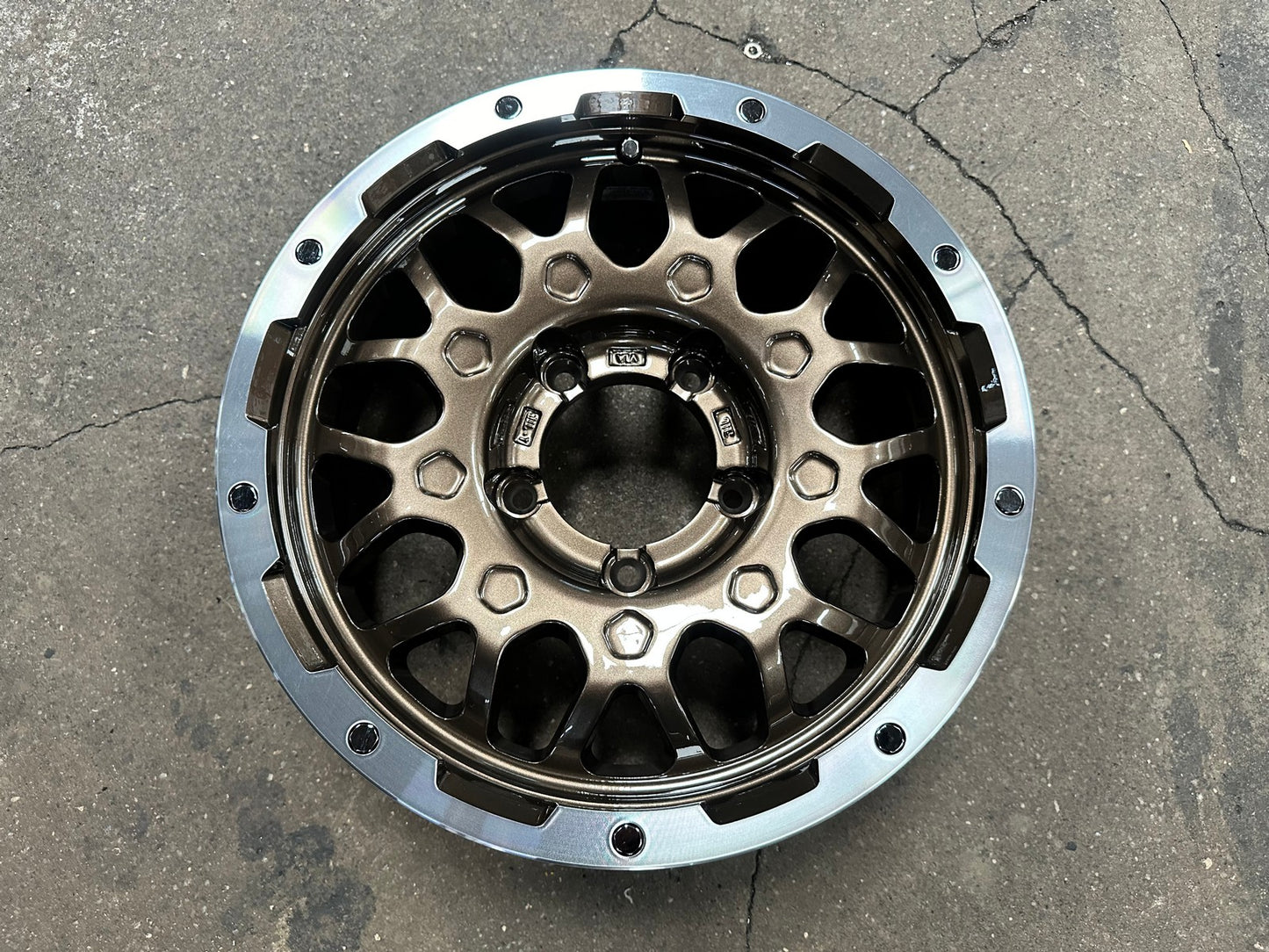 New 16X5.5 ET0 Lehrmeister MS9W Rim (5 wheel) Gloss Bronze 5X139.7