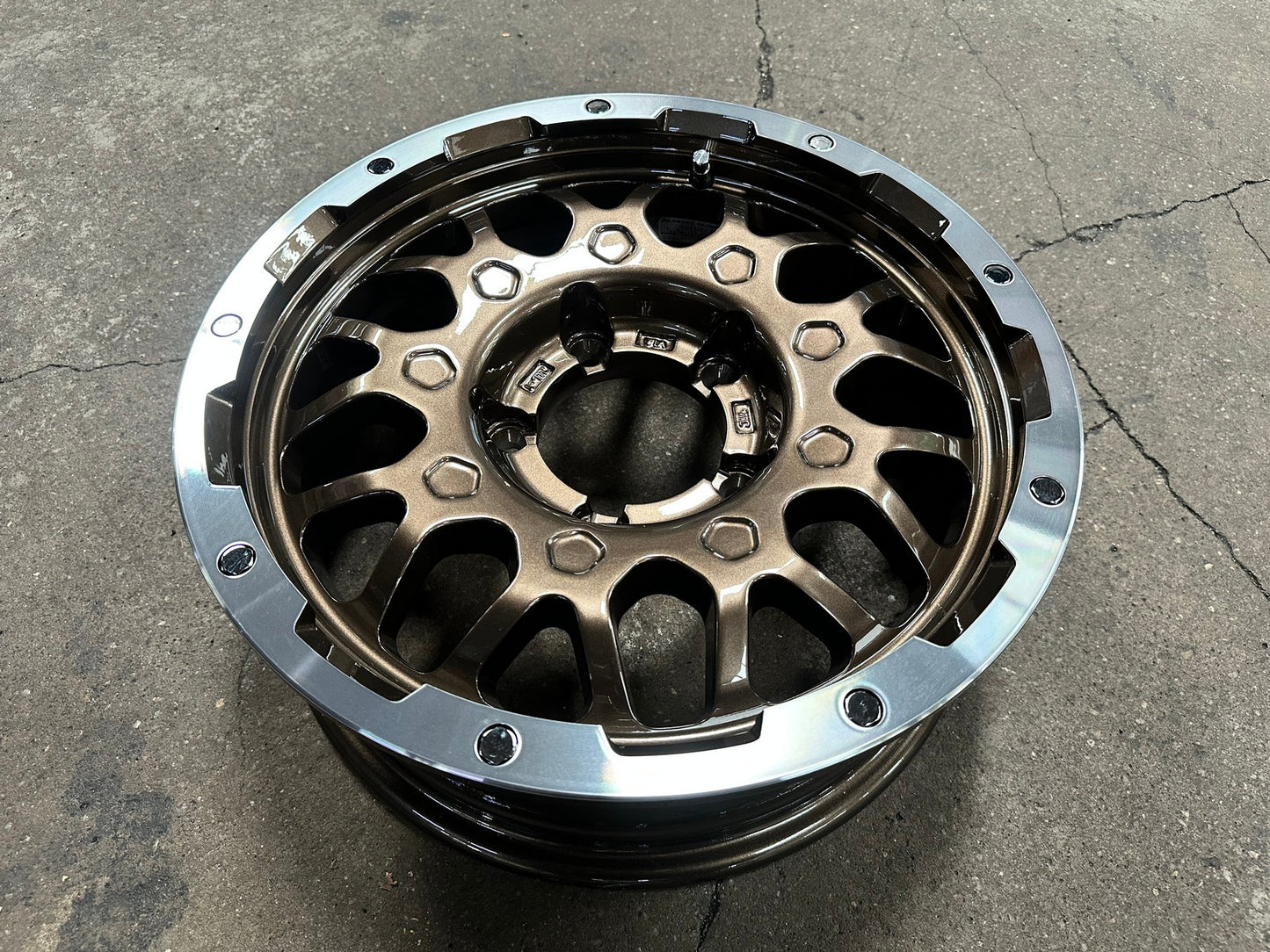 New 16X5.5 ET0 Lehrmeister MS9W Rim (5 wheel) Gloss Bronze 5X139.7