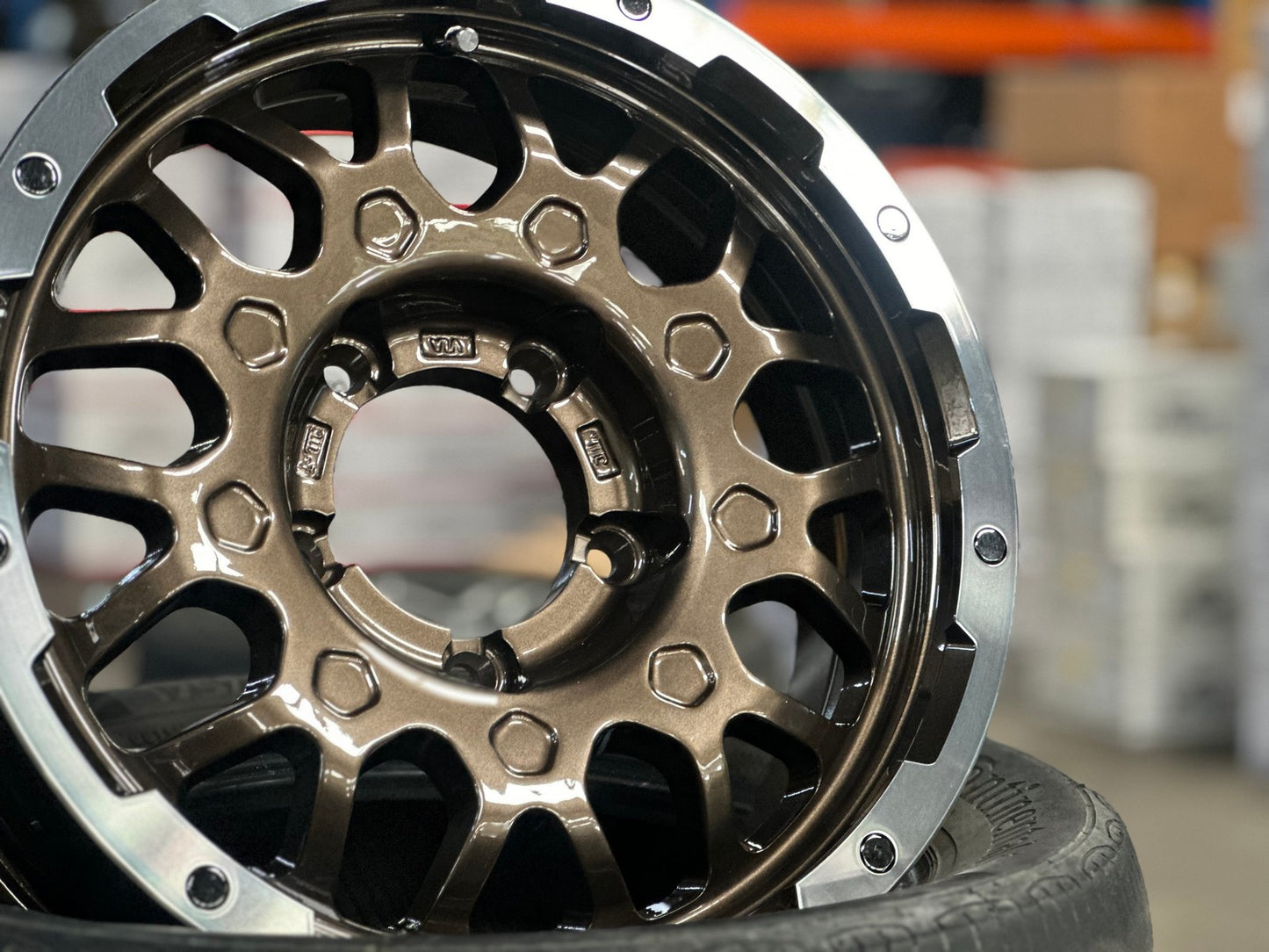 New 16X5.5 ET0 Lehrmeister MS9W Rim (5 wheel) Gloss Bronze 5X139.7