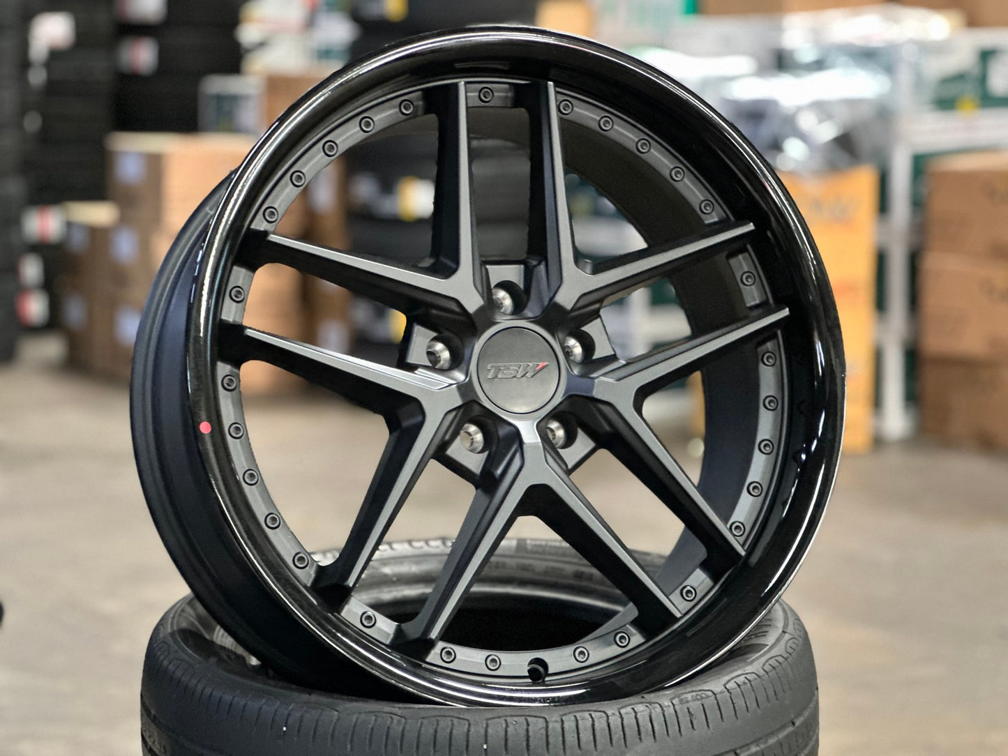 New 20X8.5 ET35 TSW Premio Rim (4 wheel) Matt Black 5X120