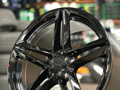 New 18X8.5 ET35 TSW Conventry Holbrook Rim (4 wheel) Gloss Black 5X108