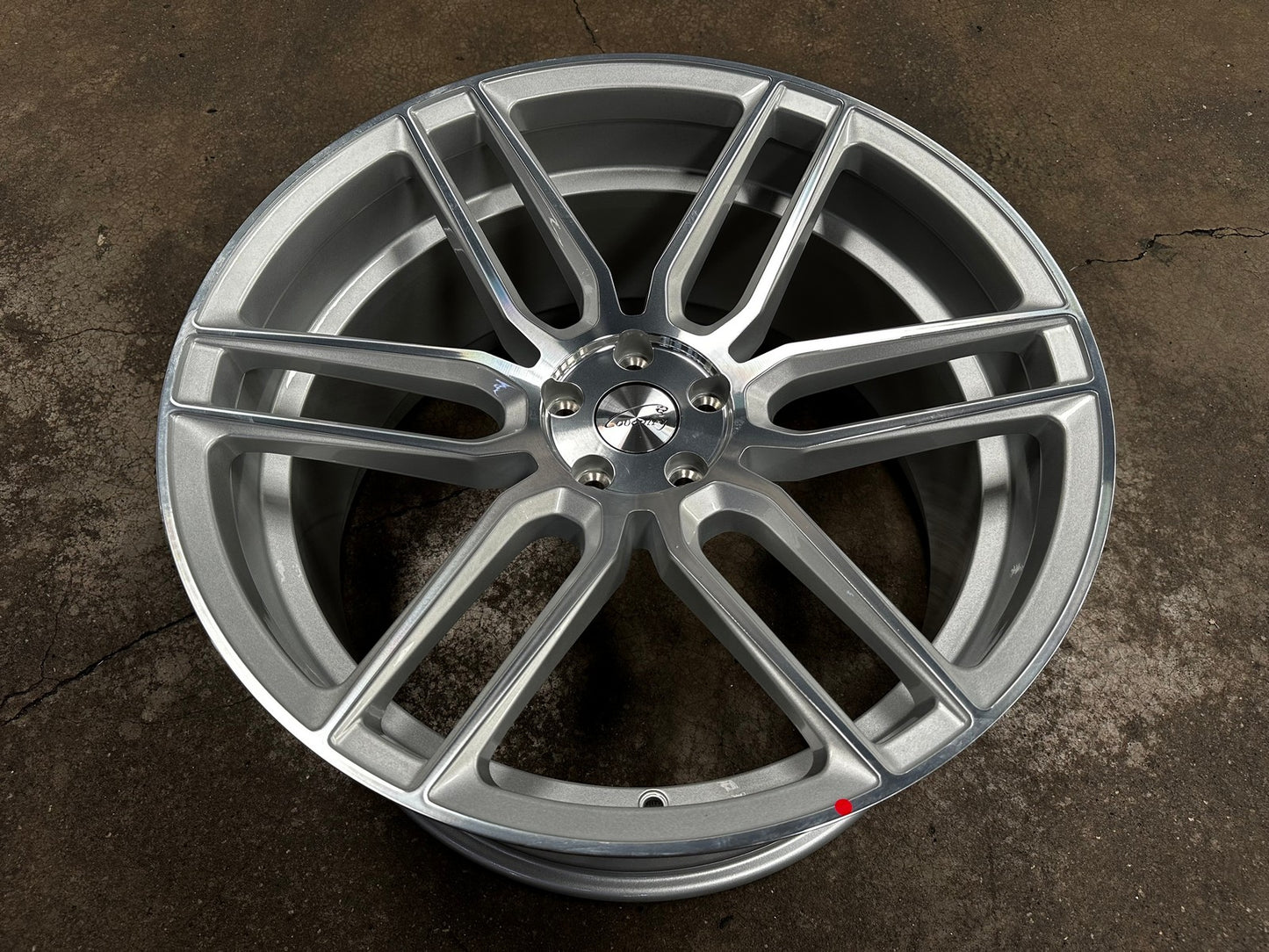 New 21X10.5 ET42 TSW Conventry Dale Rim (4 wheel) Gloss Silver 5X108