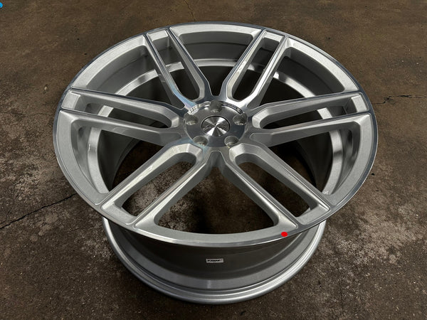 New 21X10.5 ET42 TSW Conventry Dale Rim (4 wheel) Gloss Silver 5X108