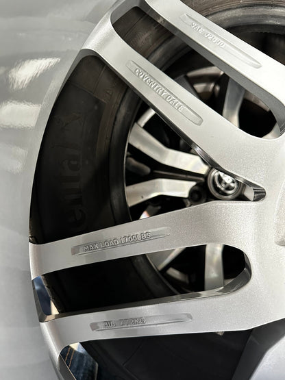 New 21X10.5 ET42 TSW Conventry Dale Rim (4 wheel) Gloss Silver 5X108