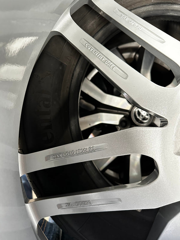 New 21X10.5 ET42 TSW Conventry Dale Rim (4 wheel) Gloss Silver 5X108