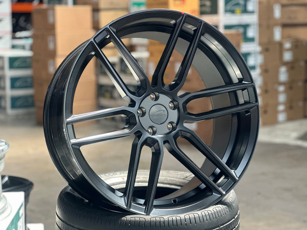 New 22X10.5 ET32 TSW Conventry Dale Rim (4 wheel) Matt Black 5X108