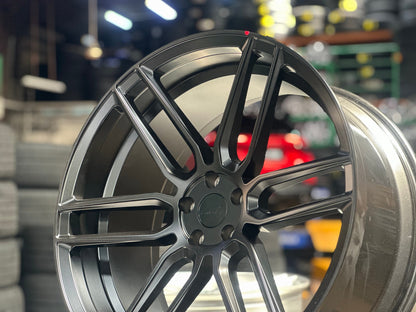 New 22X10.5 ET32 TSW Conventry Dale Rim (4 wheel) Matt Black 5X108