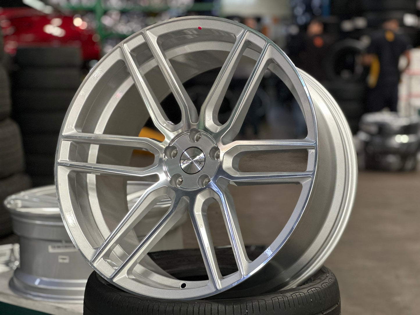 New 22X10.5 ET42 TSW Conventry Dale Rim (4 wheel) Gloss Silver 5X108