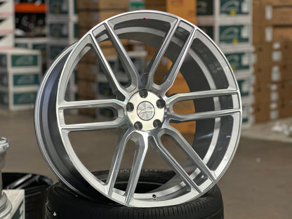New 22X10.5 ET42 TSW Conventry Dale Rim (4 wheel) Gloss Silver 5X108