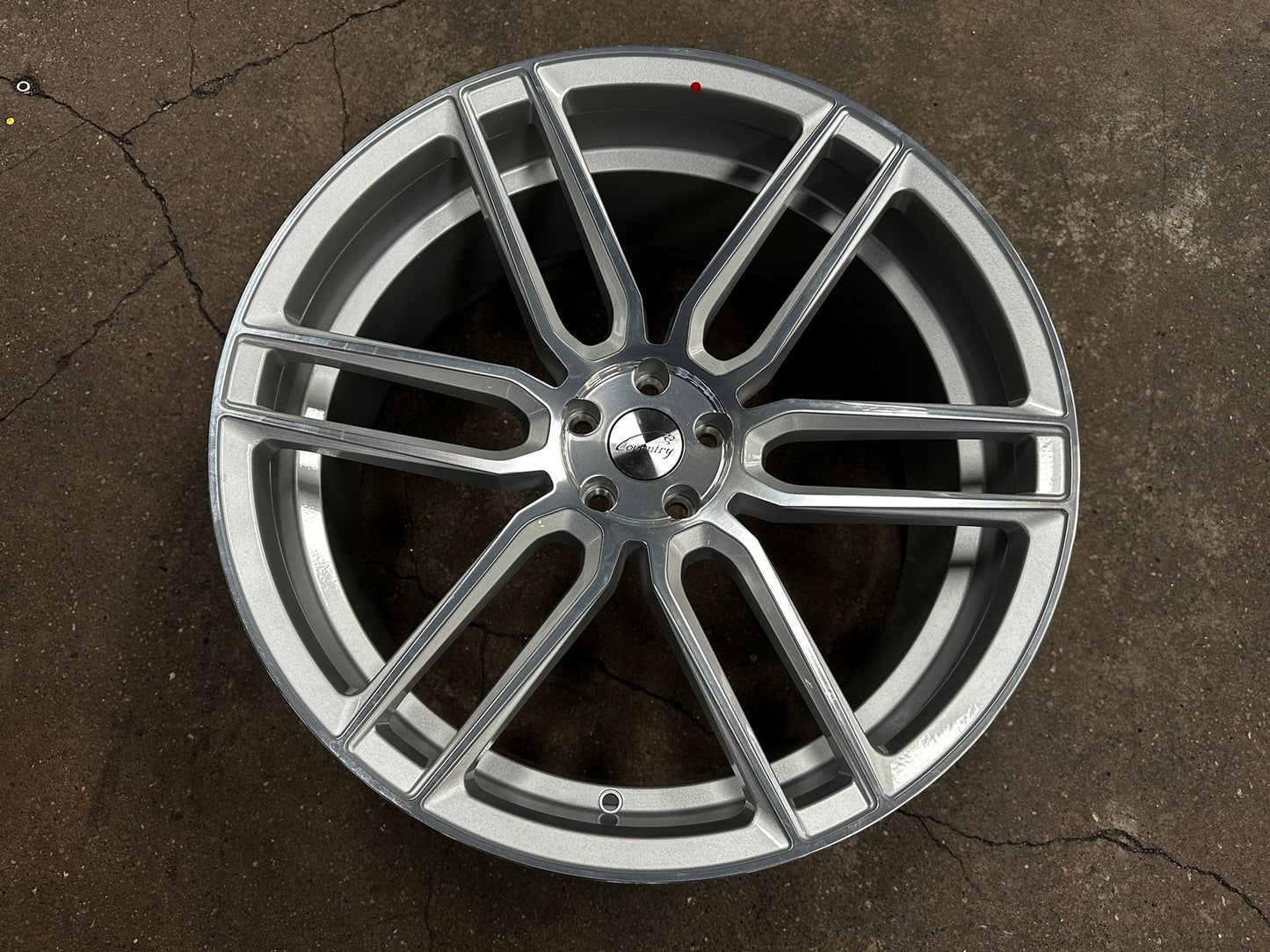 New 22X10.5 ET42 TSW Conventry Dale Rim (4 wheel) Gloss Silver 5X108
