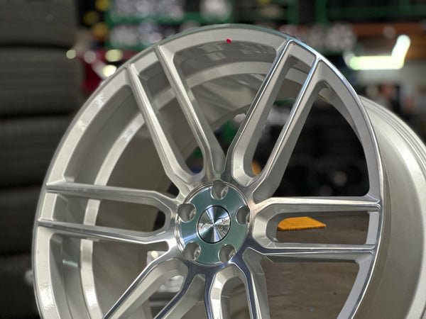 New 22X10.5 ET42 TSW Conventry Dale Rim (4 wheel) Gloss Silver 5X108