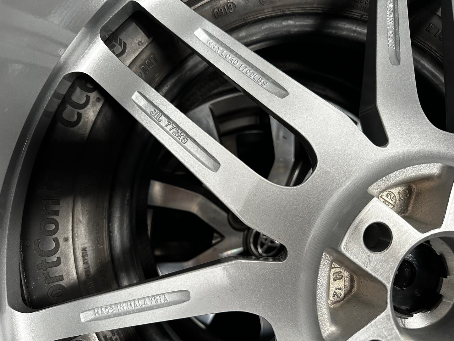 New 22X10.5 ET42 TSW Conventry Dale Rim (4 wheel) Gloss Silver 5X108