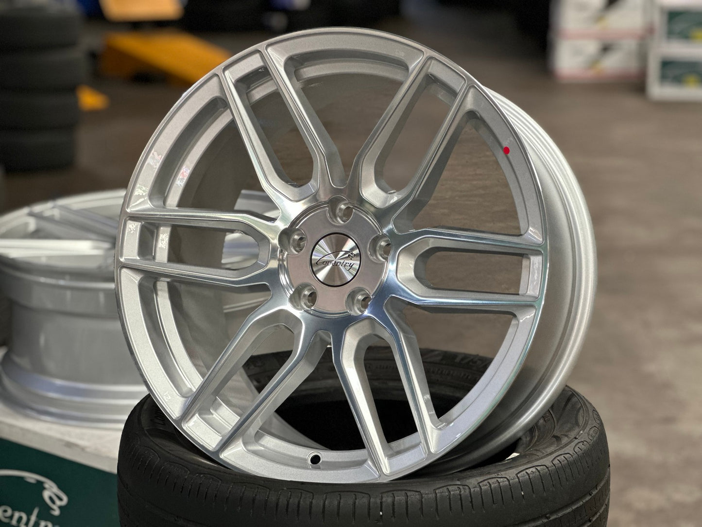 New 18X8.5 ET35 TSW Conventry Dale Rim (4 wheel) Gloss Silver 5X108