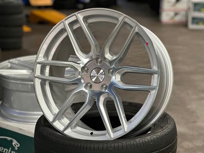 New 18X8.5 ET35 TSW Conventry Dale Rim (4 wheel) Gloss Silver 5X108