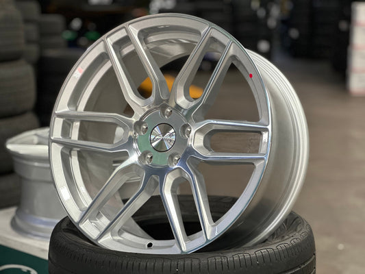 New 18X8.5 ET35 TSW Conventry Dale Rim (4 wheel) Gloss Silver 5X108