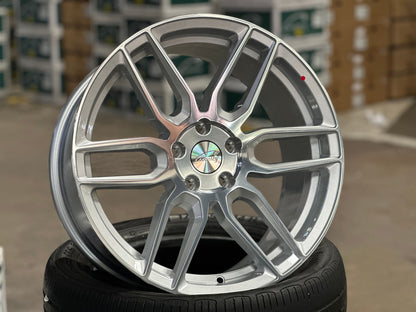 New 18X8.5 ET35 TSW Conventry Dale Rim (4 wheel) Gloss Silver 5X108