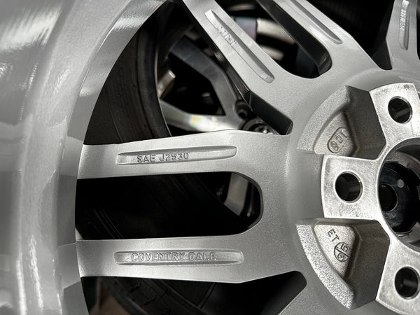 New 18X8.5 ET35 TSW Conventry Dale Rim (4 wheel) Gloss Silver 5X108