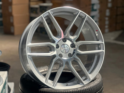 New 19X8.5 ET35 TSW Conventry Dale Rim (4 wheel) Gloss Silver 5X108