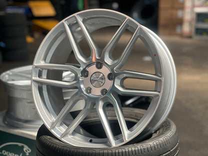 New 19X8.5 ET35 TSW Conventry Dale Rim (4 wheel) Gloss Silver 5X108