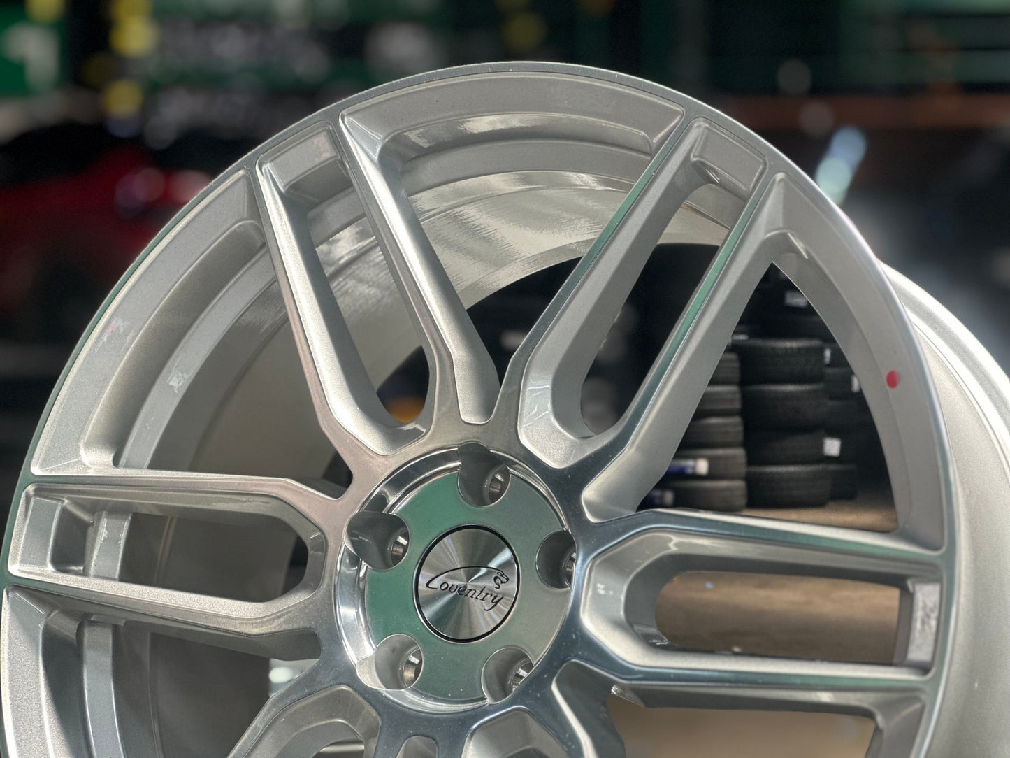 New 19X8.5 ET35 TSW Conventry Dale Rim (4 wheel) Gloss Silver 5X108