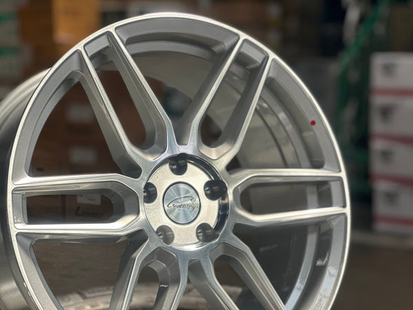 New 19X8.5 ET35 TSW Conventry Dale Rim (4 wheel) Gloss Silver 5X108