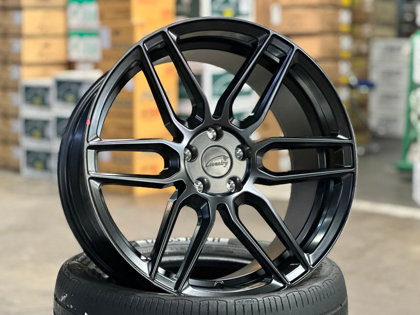 New 19X9.5 ET30 TSW Conventry Dale Rim (4 wheel) Matt Black 5X108