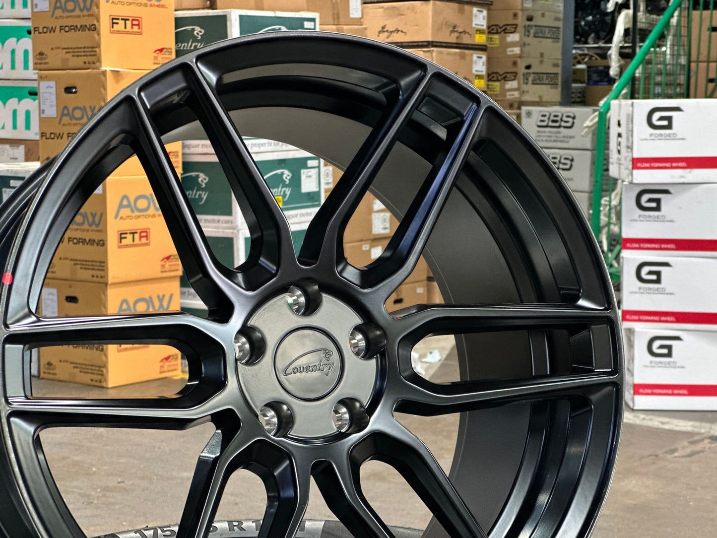 New 19X9.5 ET30 TSW Conventry Dale Rim (4 wheel) Matt Black 5X108