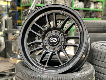 New 18X9 ET0 Enkei SC56 Rim (4 wheel) Matt Black 6X139.7