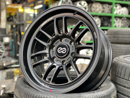 New 18X9 ET0 Enkei SC56 Rim (4 wheel) Matt Black 6X139.7