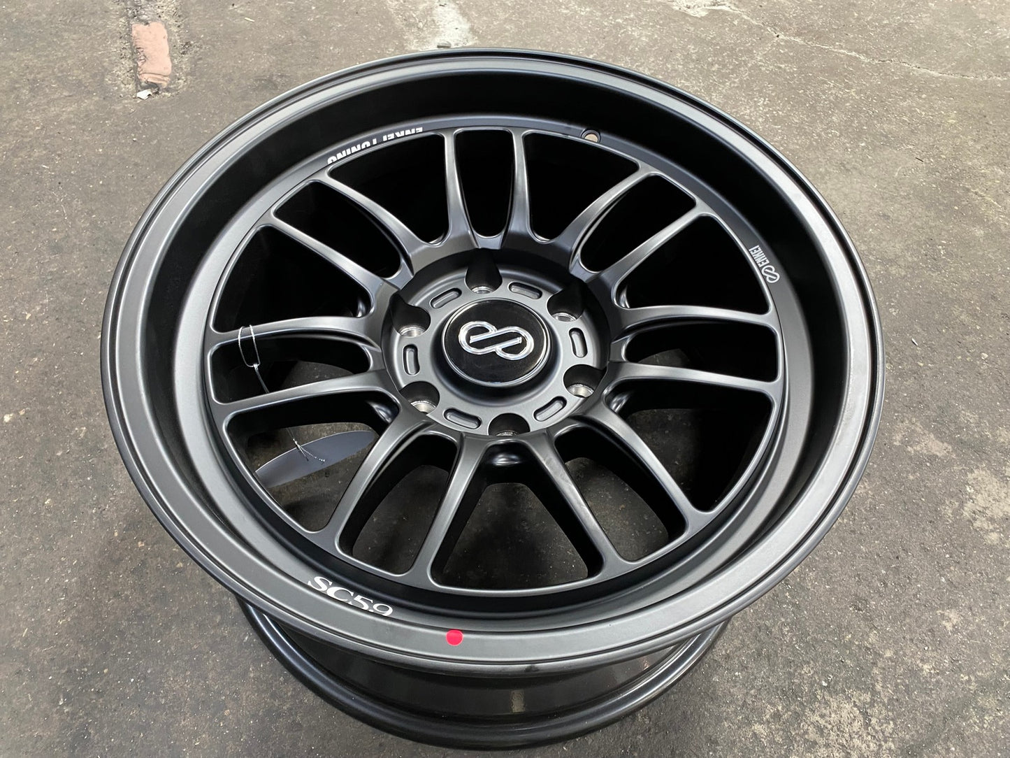 New 18X9 ET0 Enkei SC56 Rim (4 wheel) Matt Black 6X139.7