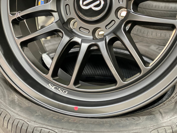 New 18X9 ET0 Enkei SC56 Rim (4 wheel) Matt Black 6X139.7