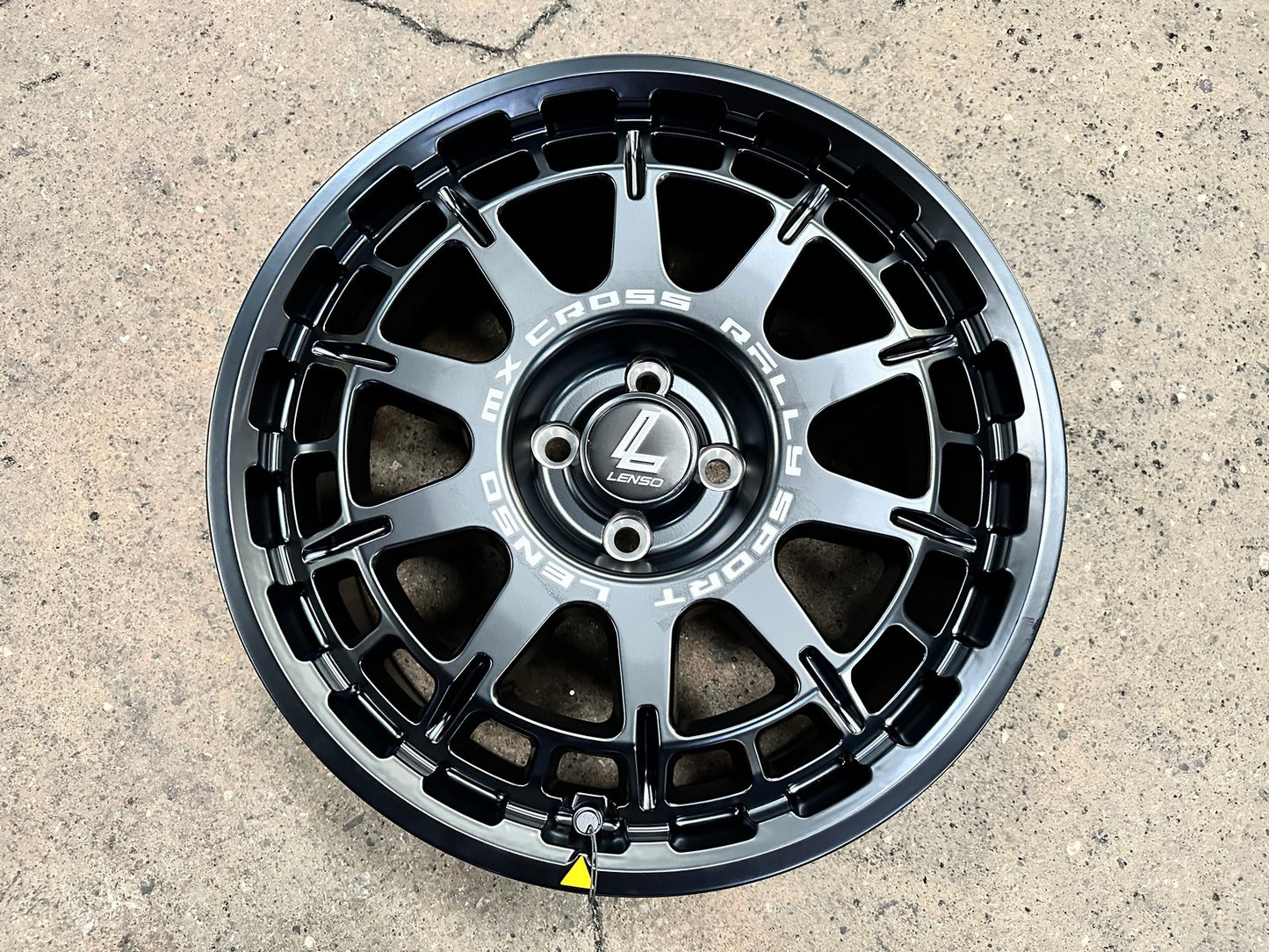 New 17X7.5 ET40 Lenso MX Ebola Rim (4 wheel) Matt Black 4X100