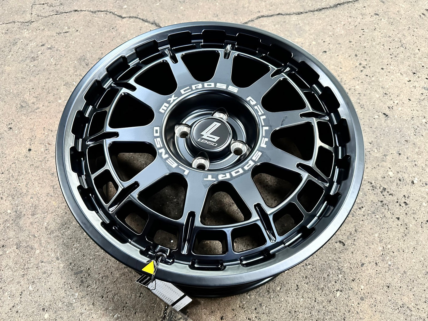 New 17X7.5 ET40 Lenso MX Ebola Rim (4 wheel) Matt Black 4X100