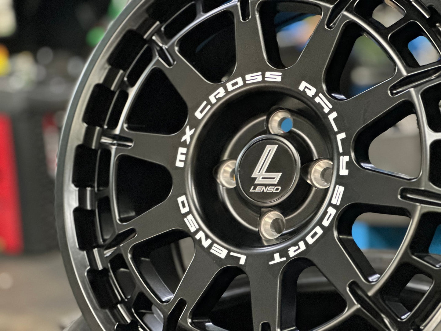 New 17X7.5 ET40 Lenso MX Ebola Rim (4 wheel) Matt Black 4X100