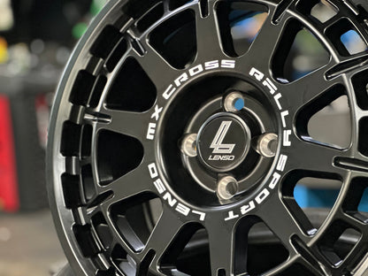 New 17X7.5 ET40 Lenso MX Ebola Rim (4 wheel) Matt Black 4X100