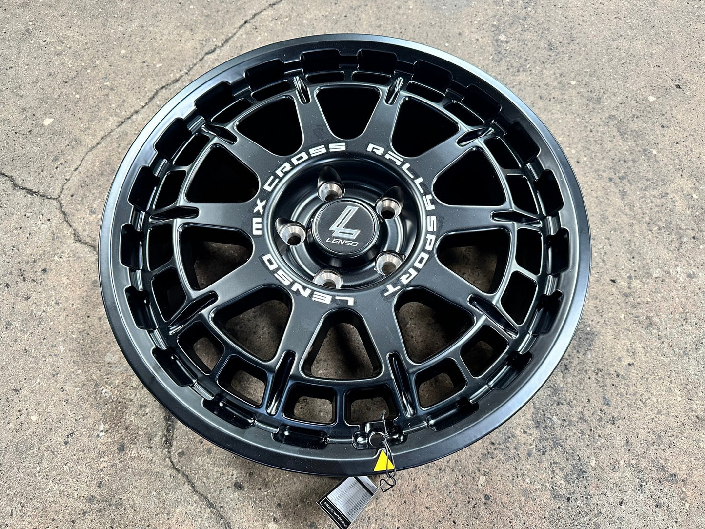 New 17X7.5 ET40 Lenso MX Ebola Rim (4 wheel) Matt Black 5X114.3