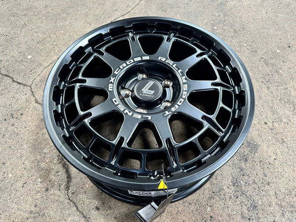 New 17X7.5 ET40 Lenso MX Ebola Rim (4 wheel) Matt Black 5X114.3