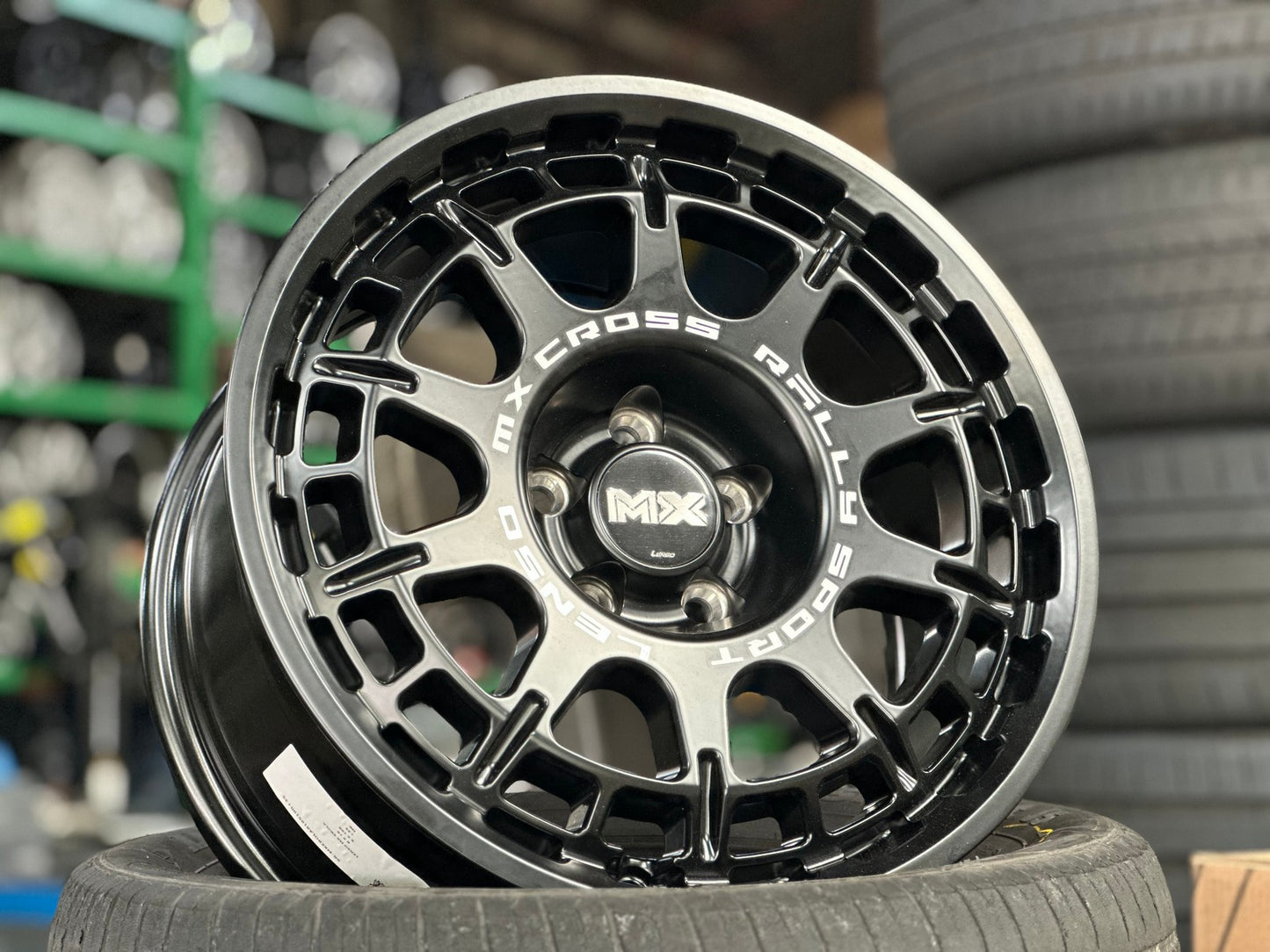 New 16X8 ET35 Lenso MX Ebola Rim (4 wheel) Matt Black 5X100