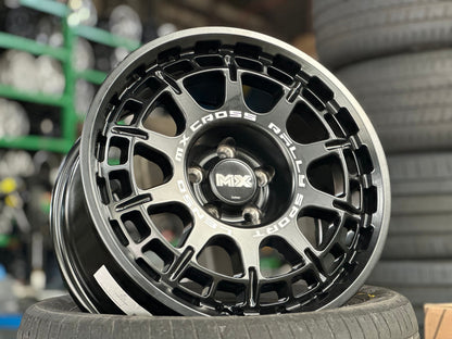 New 16X8 ET35 Lenso MX Ebola Rim (4 wheel) Matt Black 5X100