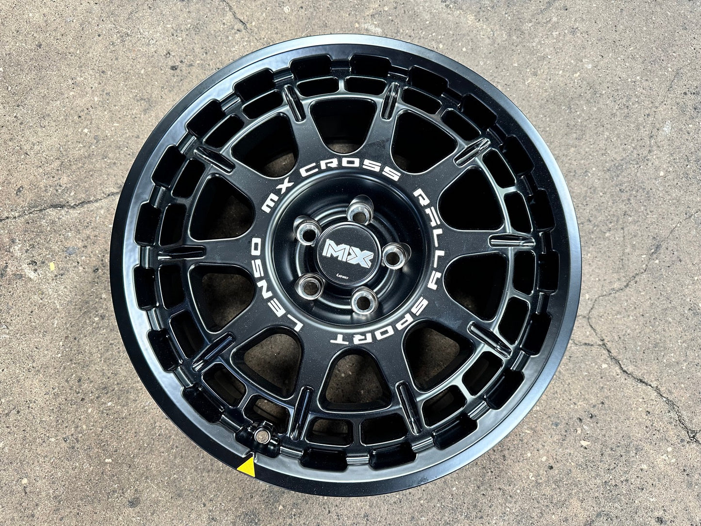 New 16X8 ET35 Lenso MX Ebola Rim (4 wheel) Matt Black 5X100