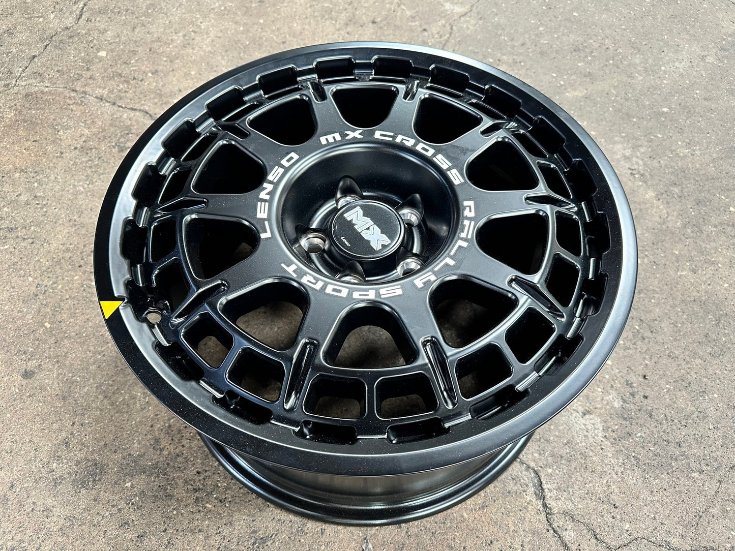 New 16X8 ET35 Lenso MX Ebola Rim (4 wheel) Matt Black 5X100